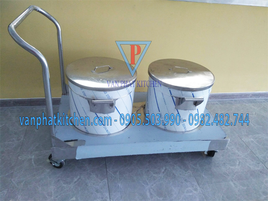 Xe đẩy inox công nghiệp